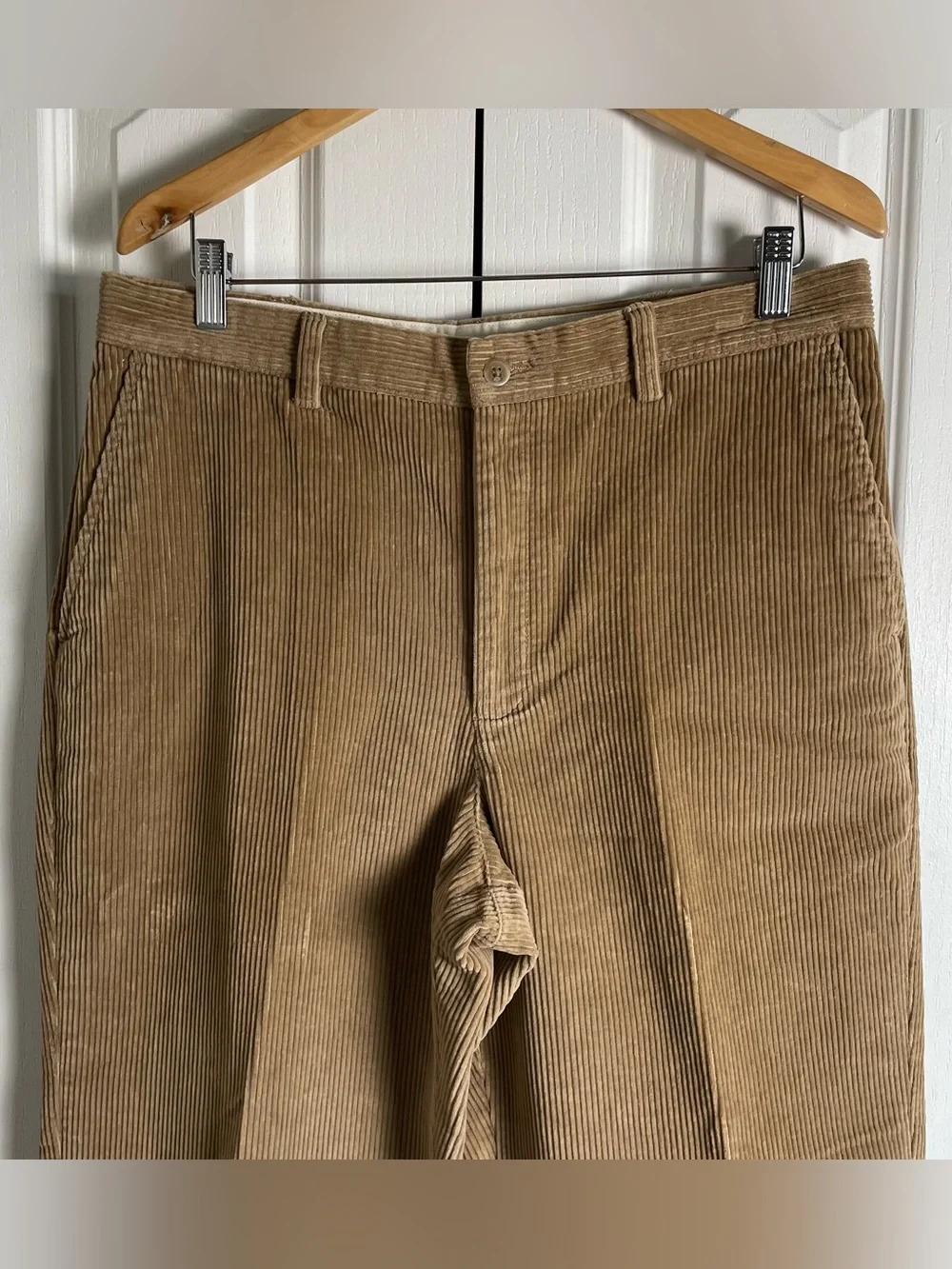 Savane Corduroy Pants Men’s 34x32 Brown Pecan Straight Relaxed Casual Preppy